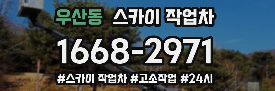 우산동 스카이 작업차