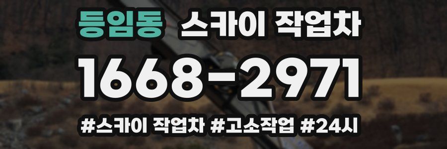 등임동 스카이 작업차