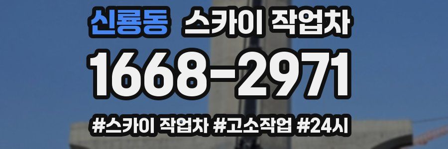 신룡동 스카이 작업차