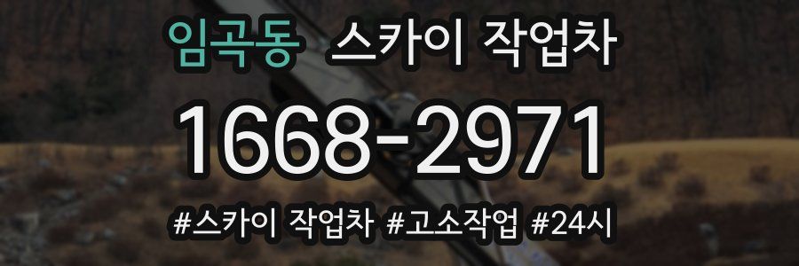 임곡동 스카이 작업차