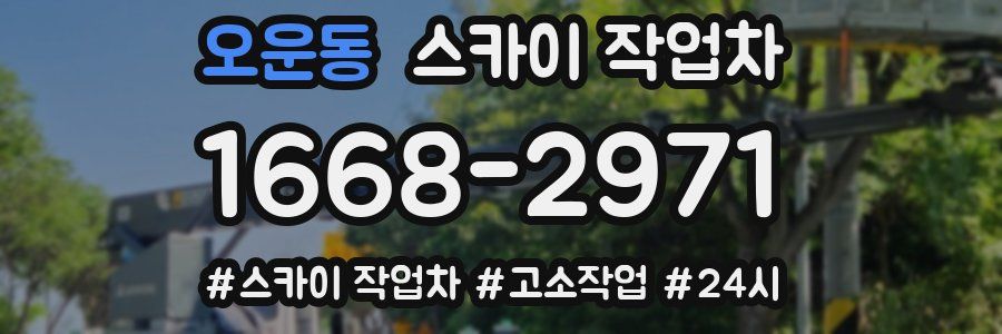 오운동 스카이 작업차