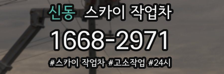 신동 스카이 작업차