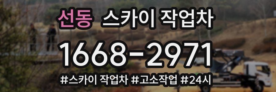 선동 스카이 작업차