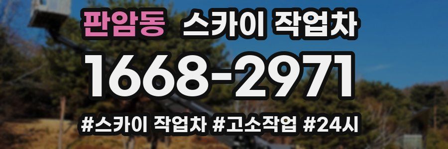 판암동 스카이 작업차