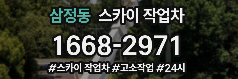 삼정동 스카이 작업차