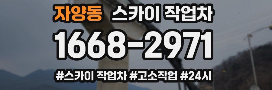 자양동 스카이 작업차