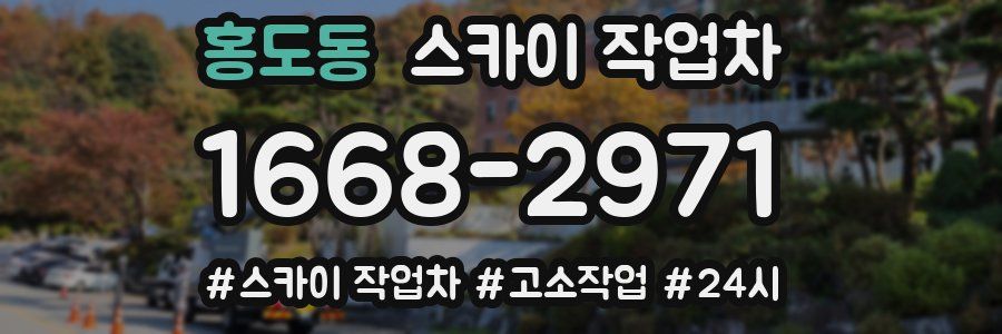 홍도동 스카이 작업차