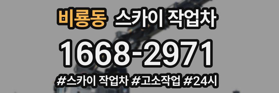 비룡동 스카이 작업차