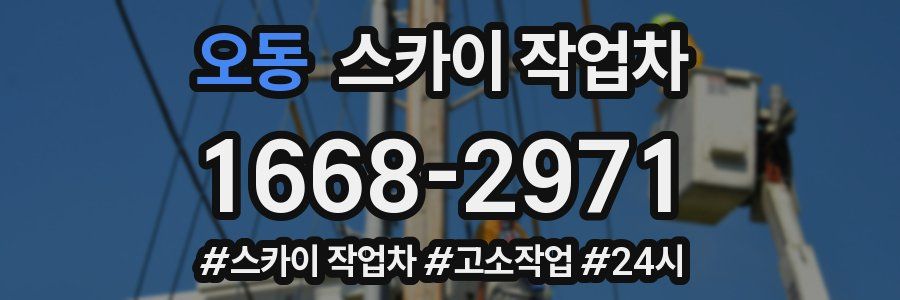 오동 스카이 작업차