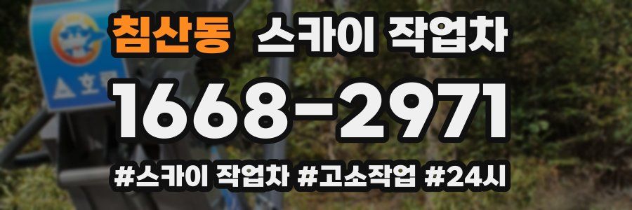 침산동 스카이 작업차