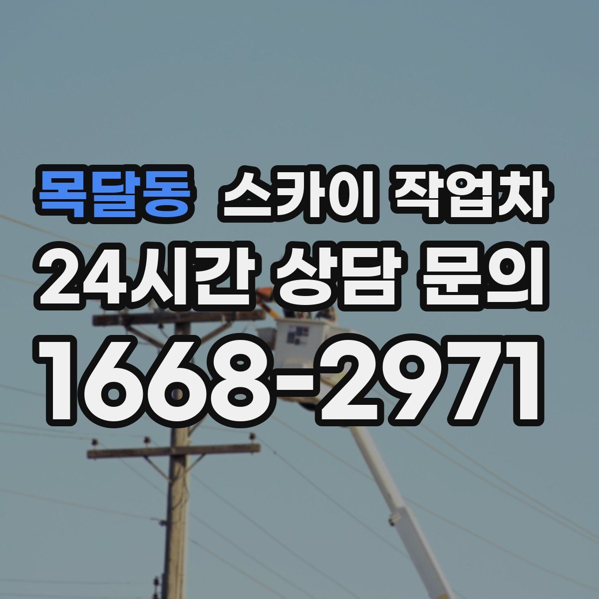 목달동 스카이 작업차