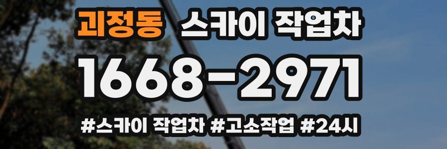 괴정동 스카이 작업차