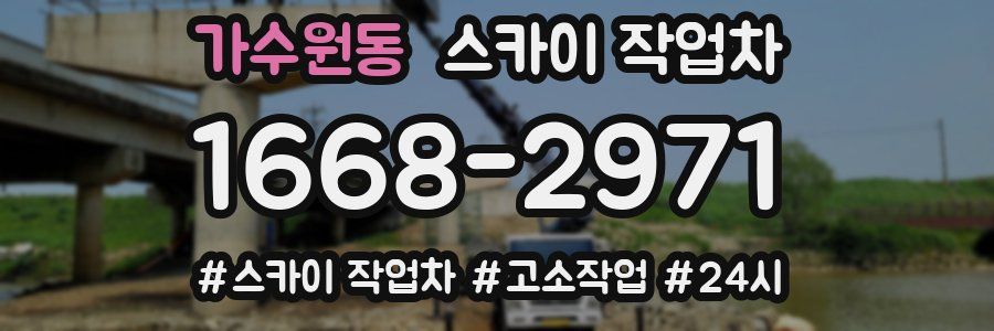 가수원동 스카이 작업차