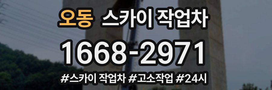 오동 스카이 작업차