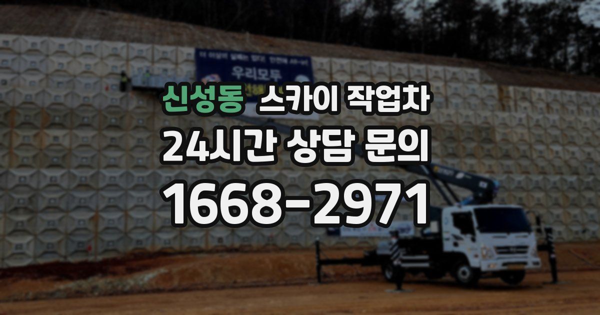 신성동 스카이 작업차