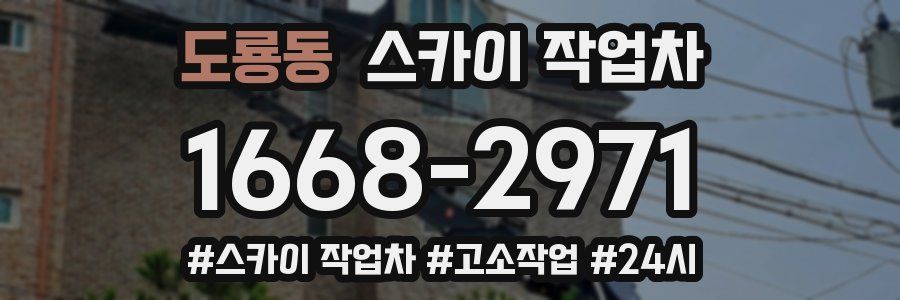 도룡동 스카이 작업차