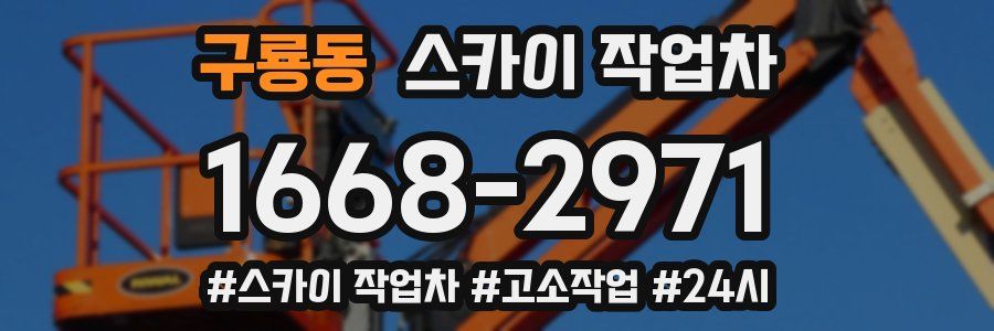 구룡동 스카이 작업차