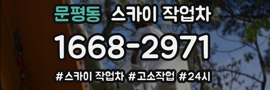 문평동 스카이 작업차