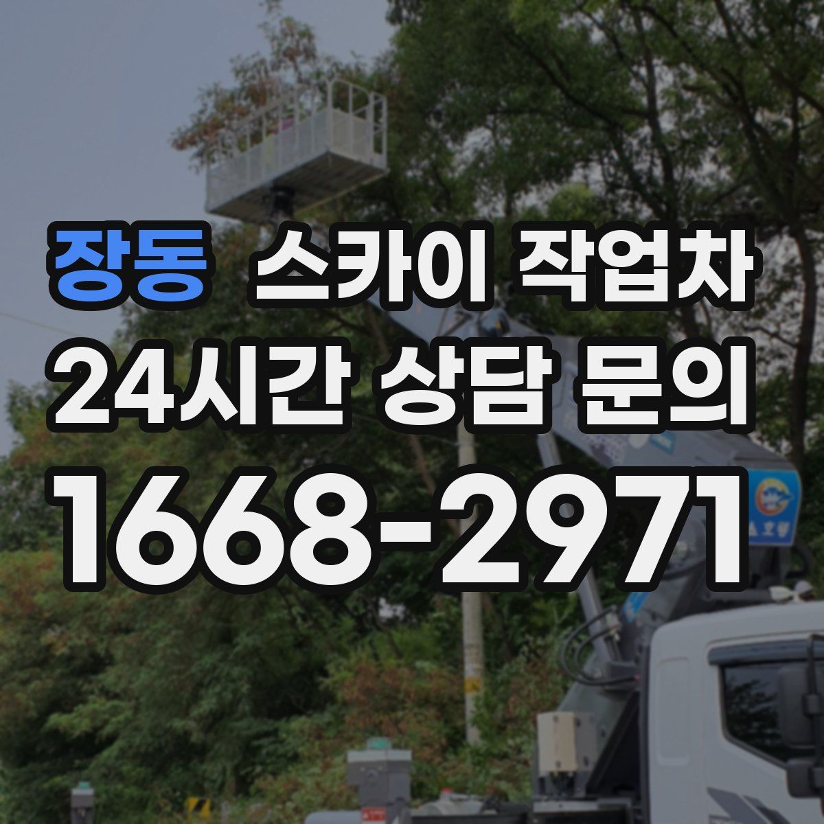 장동 스카이 작업차