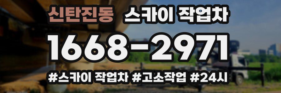 신탄진동 스카이 작업차