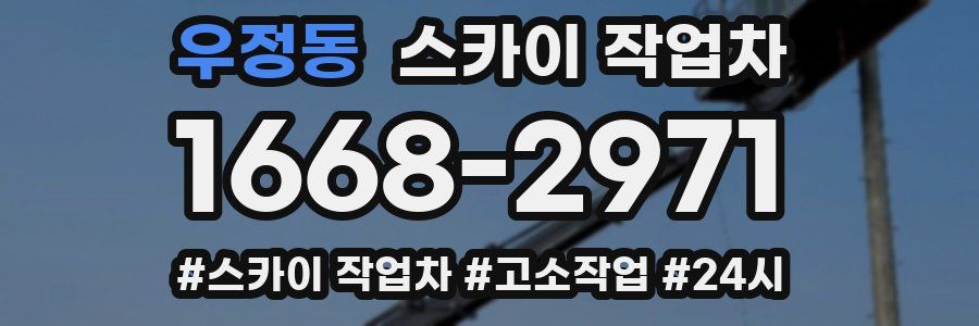 우정동 스카이 작업차