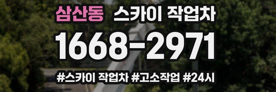 삼산동 스카이 작업차