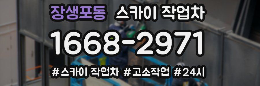 장생포동 스카이 작업차