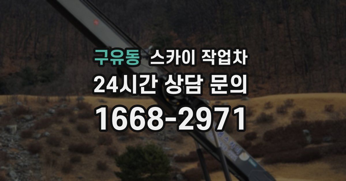 구유동 스카이 작업차