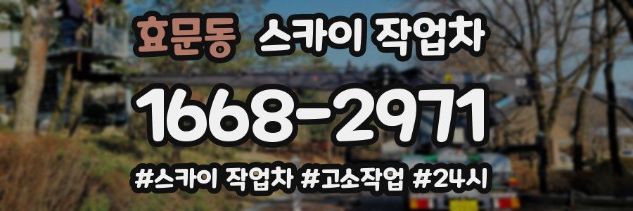 효문동 스카이 작업차
