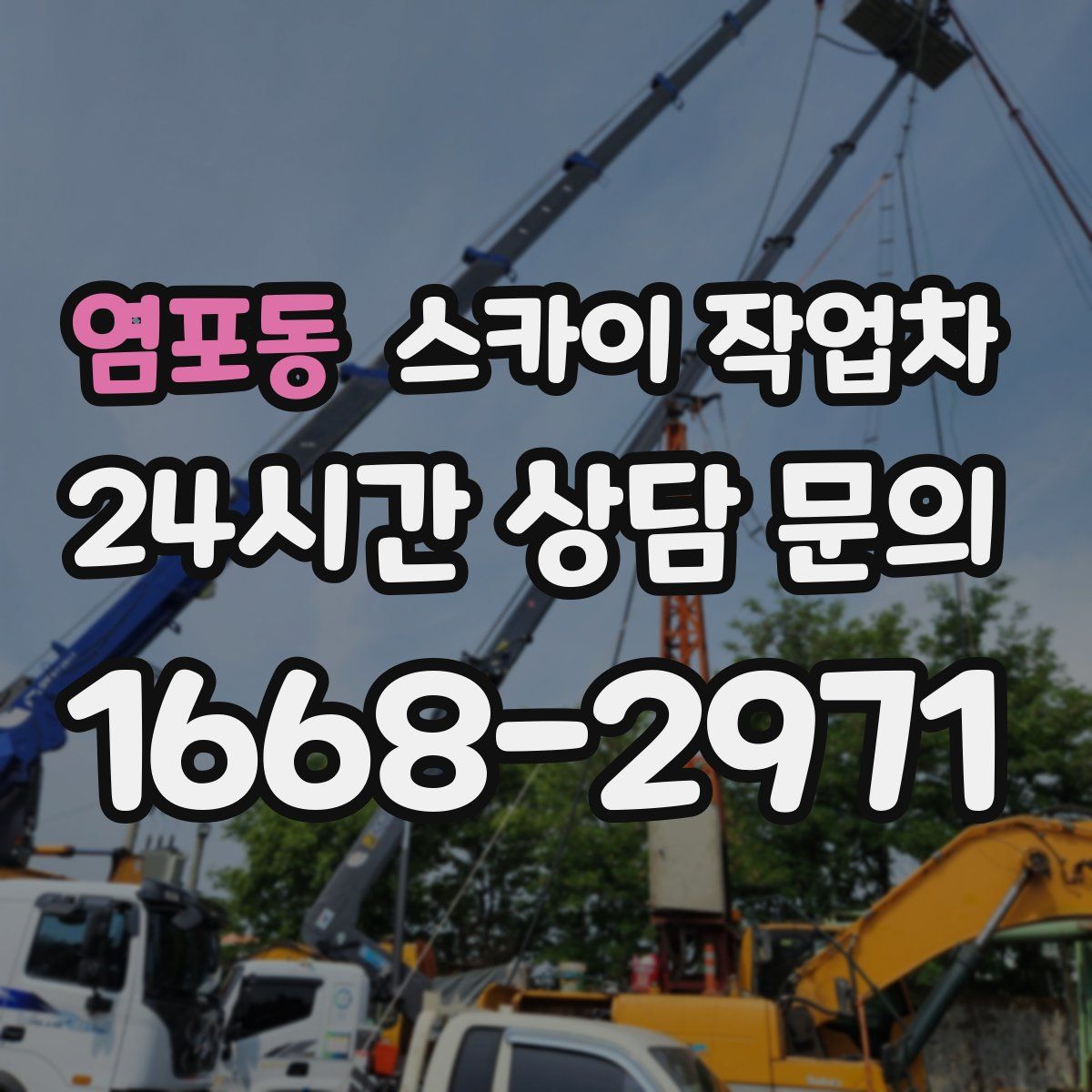 염포동 스카이 작업차