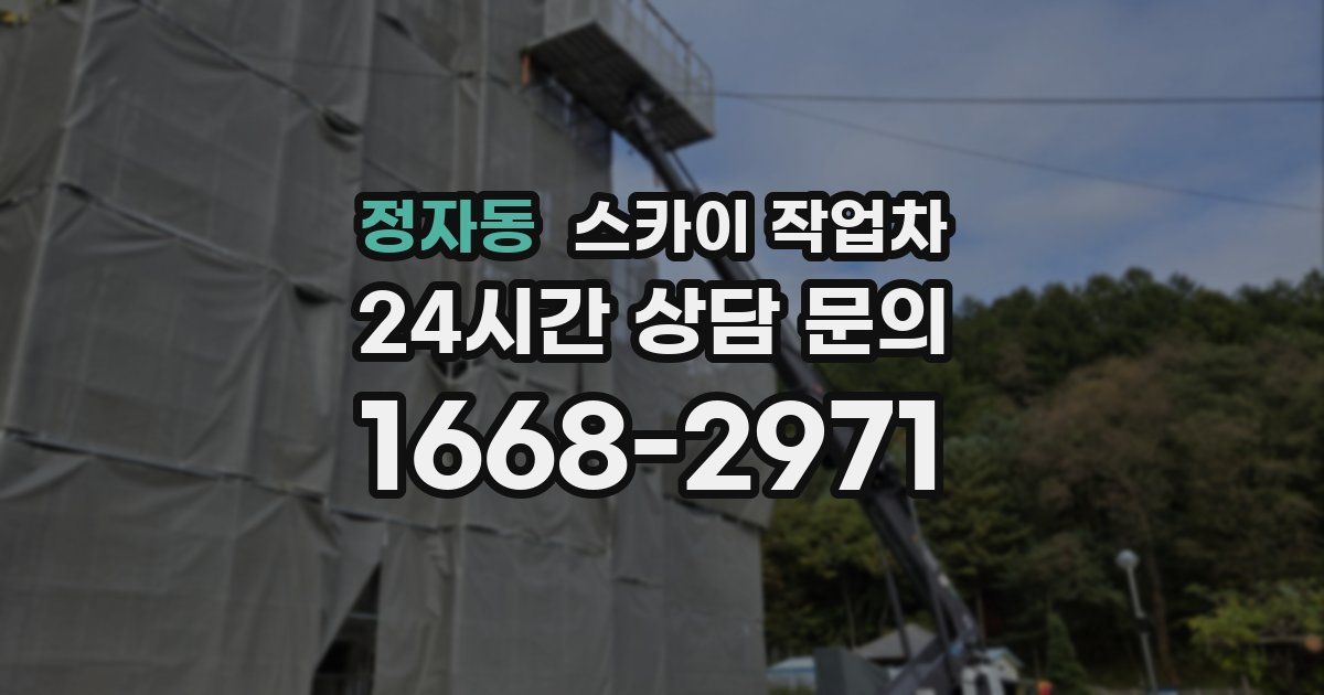정자동 스카이 작업차
