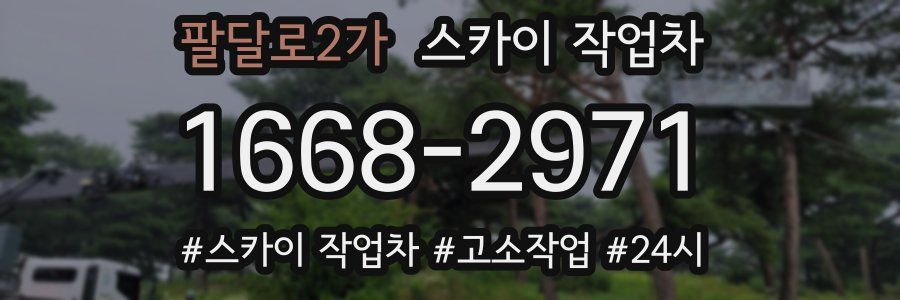 팔달로2가 스카이 작업차