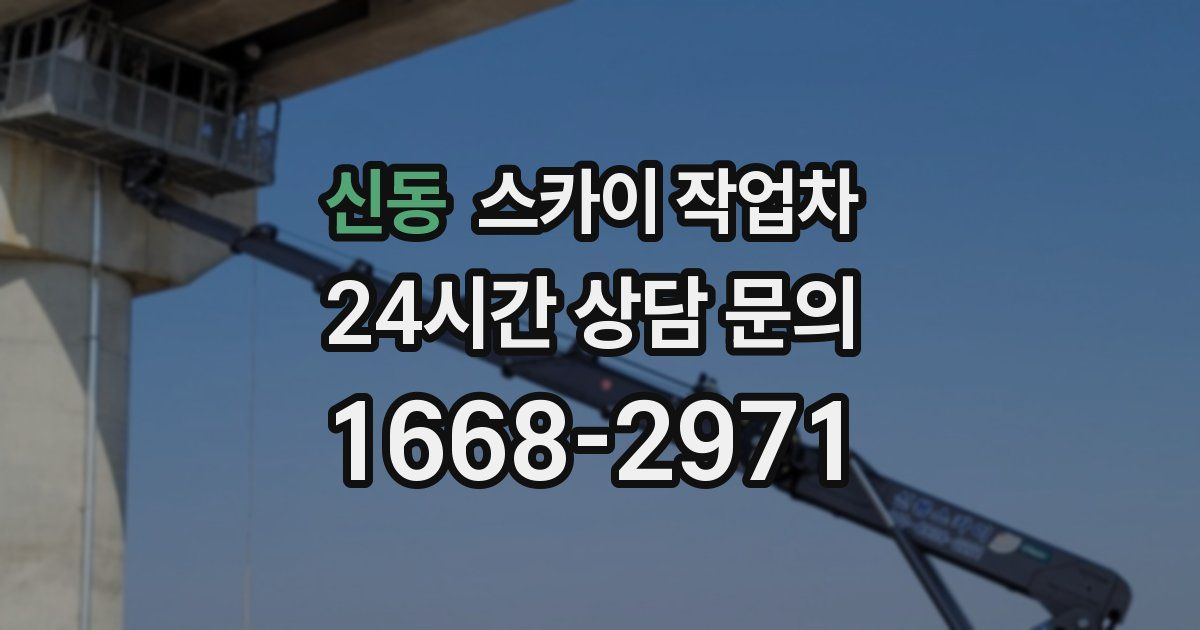 신동 스카이 작업차