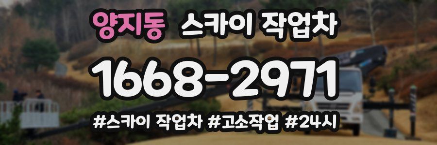 양지동 스카이 작업차