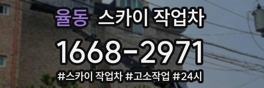 율동 스카이 작업차