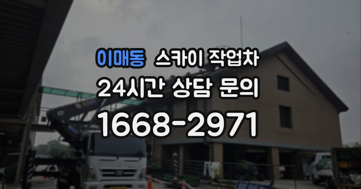 이매동 스카이 작업차