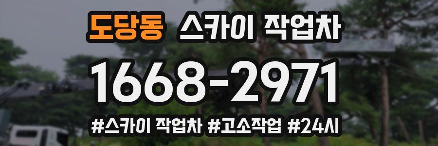 도당동 스카이 작업차