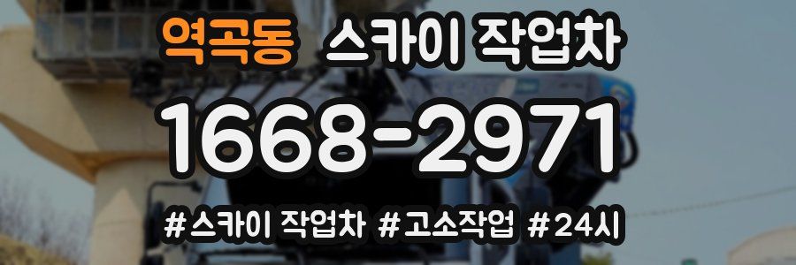 역곡동 스카이 작업차