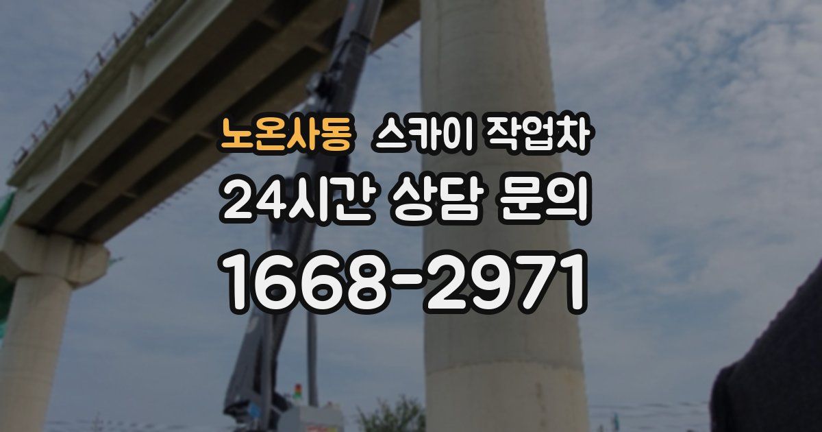 노온사동 스카이 작업차