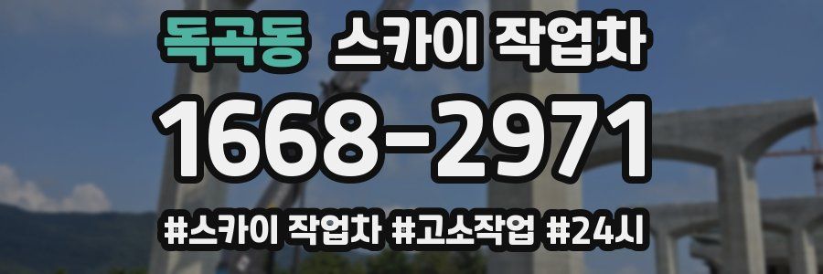 독곡동 스카이 작업차