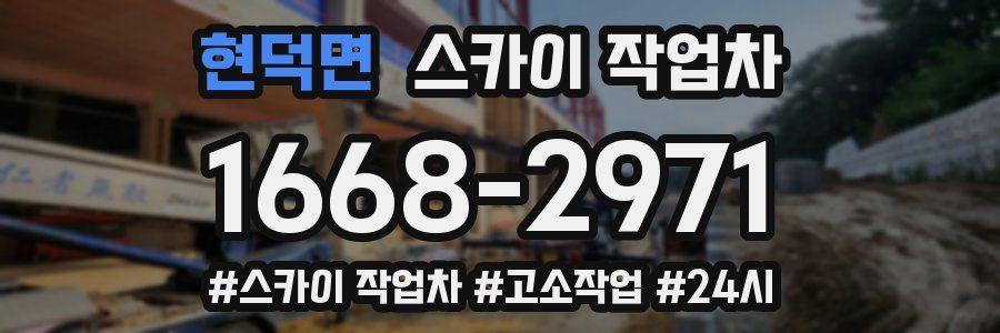 현덕면 스카이 작업차