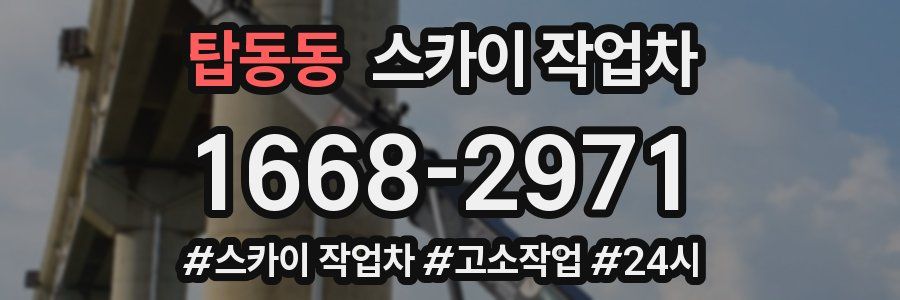 탑동동 스카이 작업차