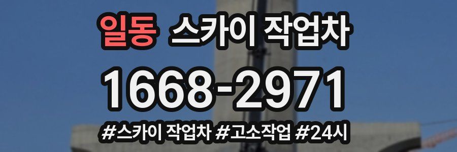 일동 스카이 작업차