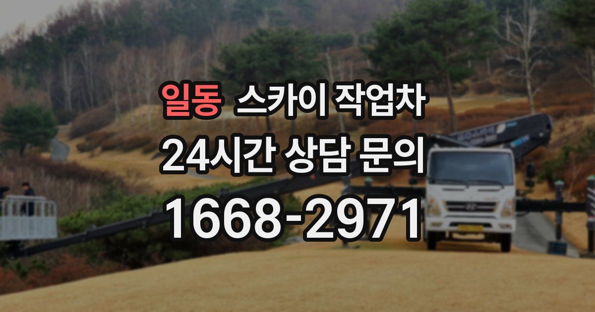 일동 스카이 작업차