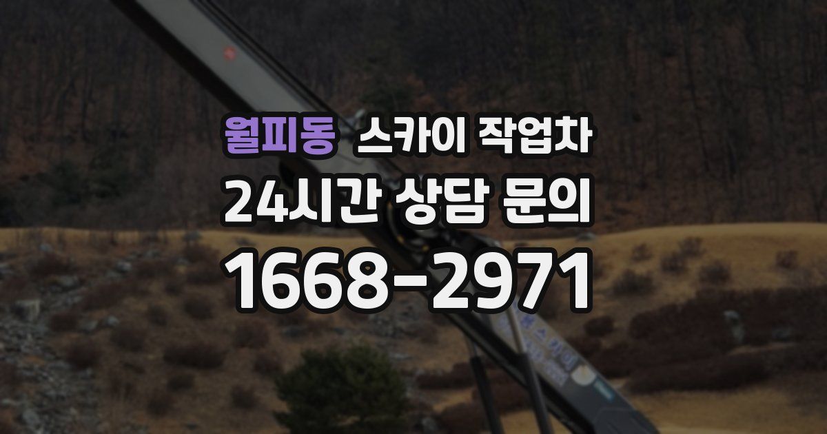 월피동 스카이 작업차