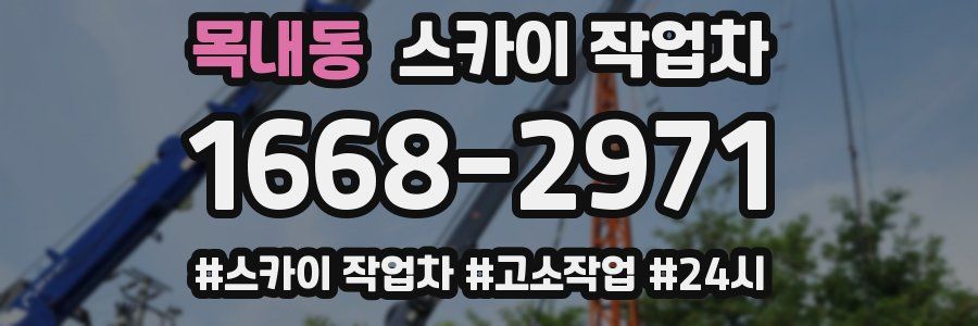 목내동 스카이 작업차