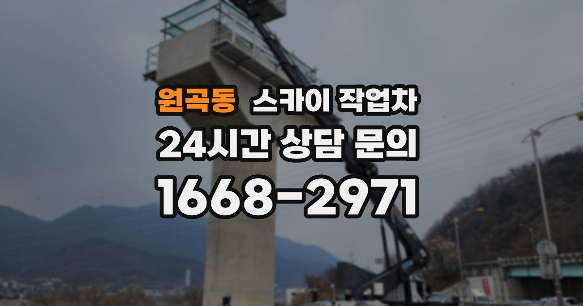 원곡동 스카이 작업차