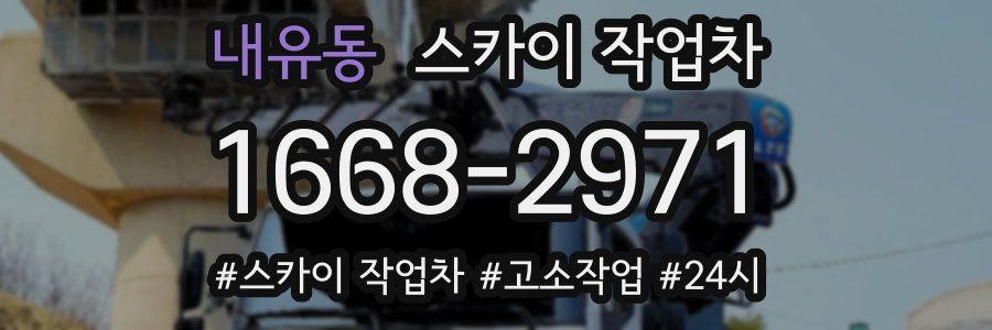 내유동 스카이 작업차