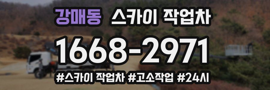 강매동 스카이 작업차