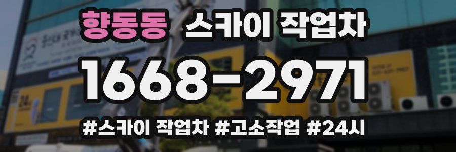 향동동 스카이 작업차